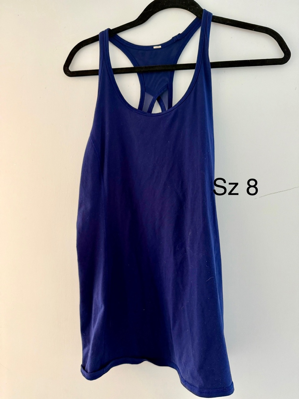 Lululemon Racerback Tank Royal Blue Size 8